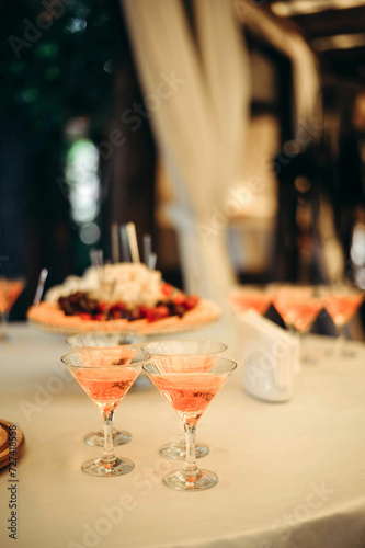 table set for a party