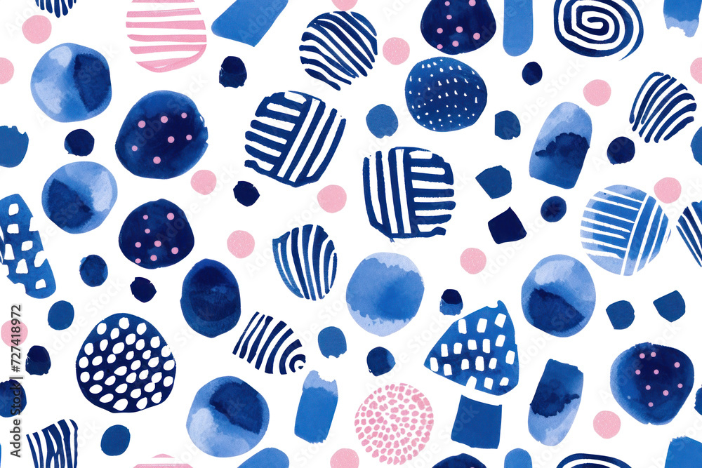 Pastel Candy Seamless Pattern Stock Image