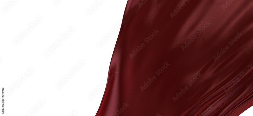 3d render of abstract red cloth falling. Silk drapery flies away. 3d render of abstract red cloth falling. Silk drapery flies away.