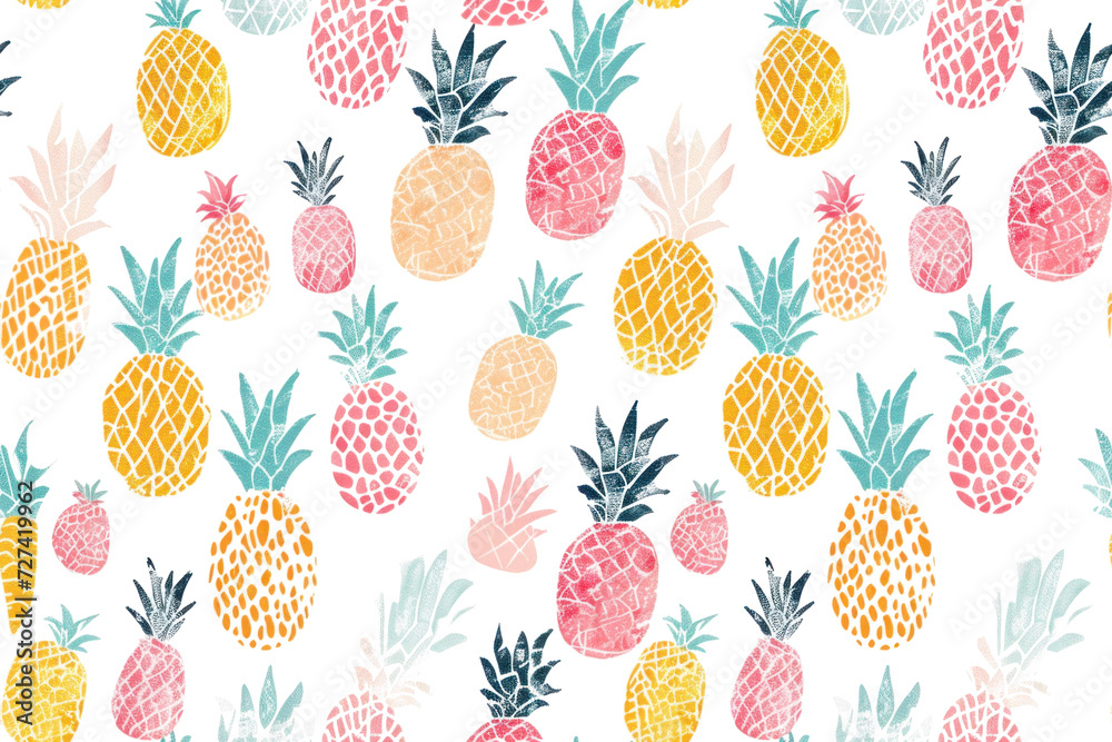 Pastel Fruit Pattern on Transparent Background Pastel Fruit Pattern on Transparent Background