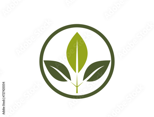 organic icon. eco, plant and nature symbol. vector image in flat design