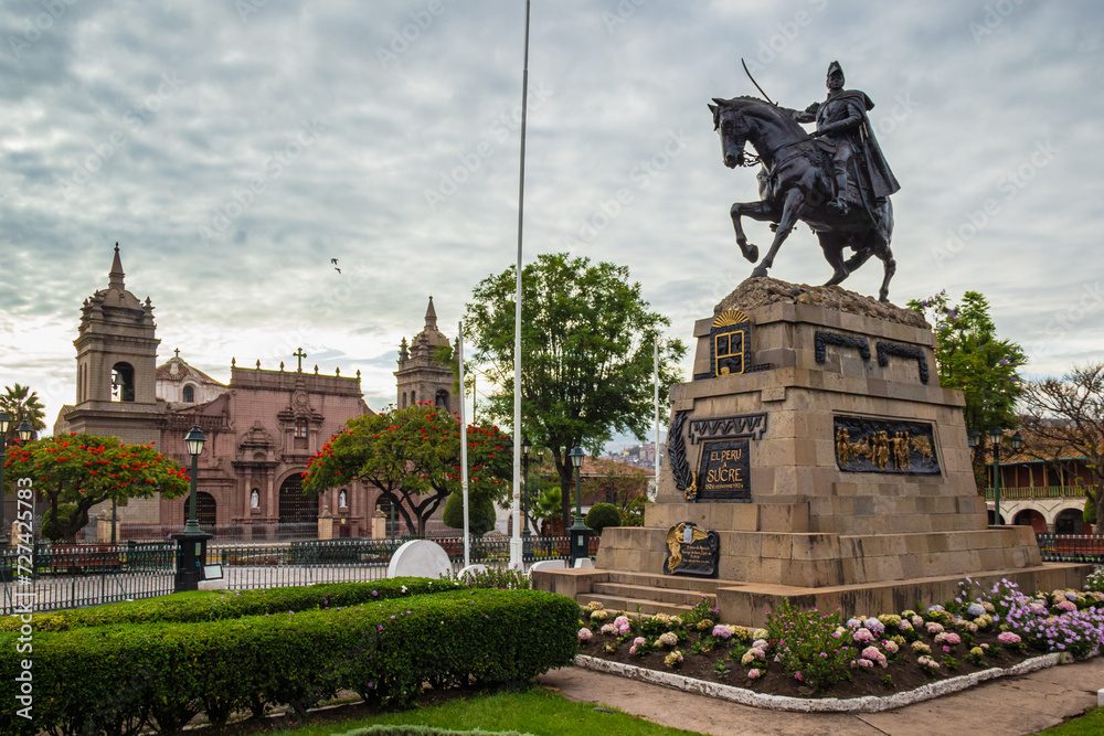 Plaza de Armas de Huamanga, Ayacucho - Perú Stock Photo | Adobe Stock