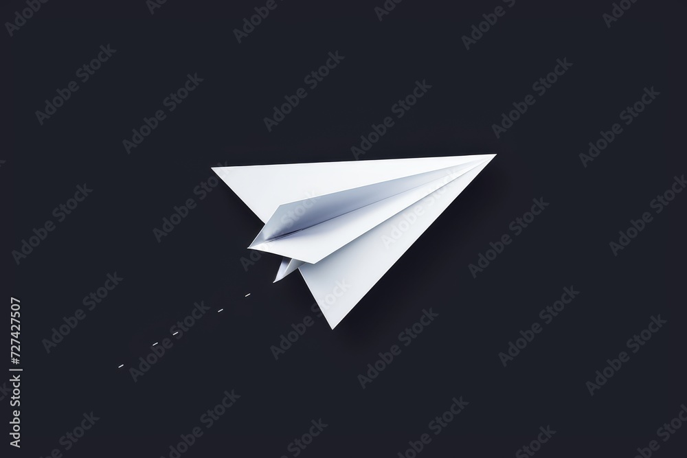 A delicate origami creation takes flight, a symbol of artistic expression and the potential for endless possibilities within the confines of a simple envelope