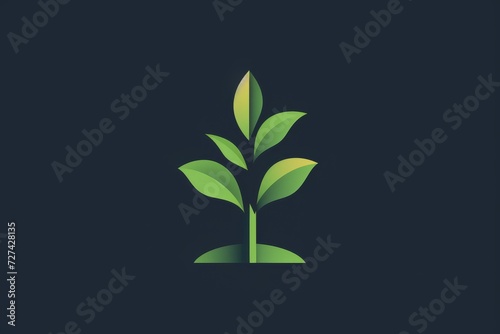 Vibrant green foliage bursts forth from a flourishing plant  a symbol of growth and vitality