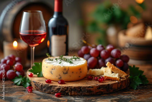 Artisanal Cheese with Red Wine Ensemble
