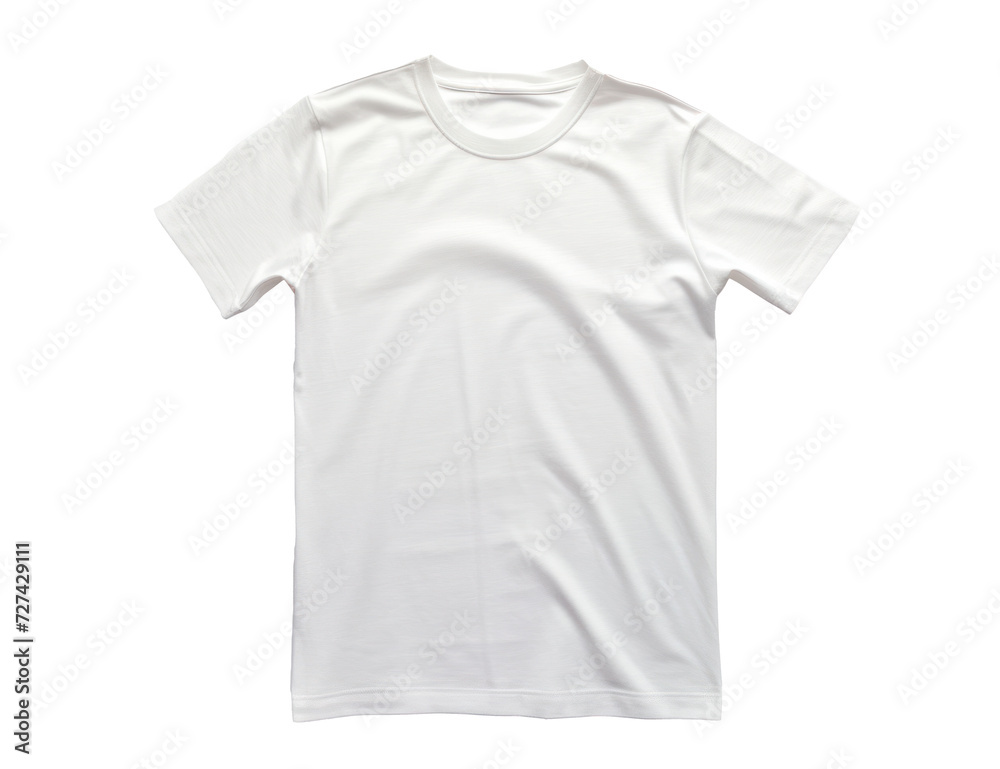 White blank t-shirt front mockup, cut out - stock png. White blank t-shirt front mockup, cut out - stock png.