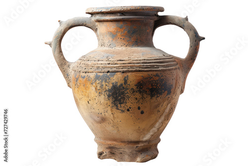 Ancient amorphous vase, cut out - stock png.