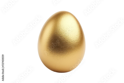 Golden egg, cut out - stock png.