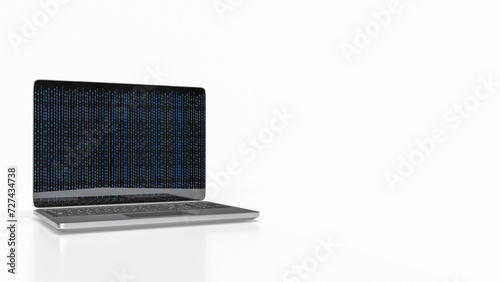 The notebook or laptop for Business or technology concept 3d rendering.