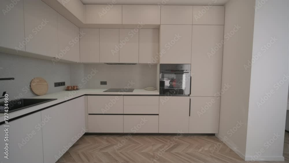 Video 4K interior room design and decoration modern minimal style living and dining area studio apartment. Video 4K interior room design and decoration modern minimal style living and dining area studio apartment.