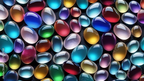 Kaleidoscope of Gemstone Pebbles