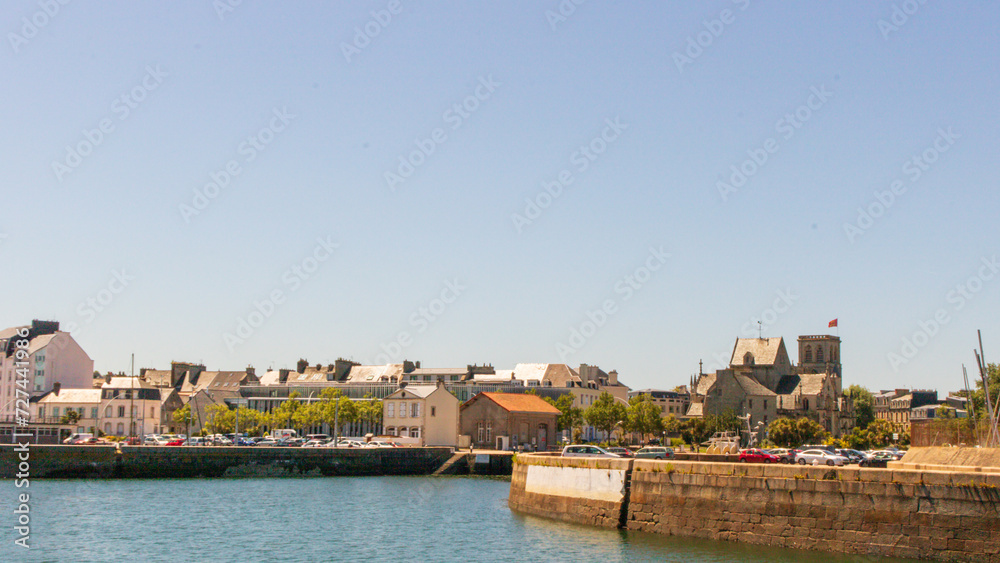 Cherbourg Harbor in Normandy, France