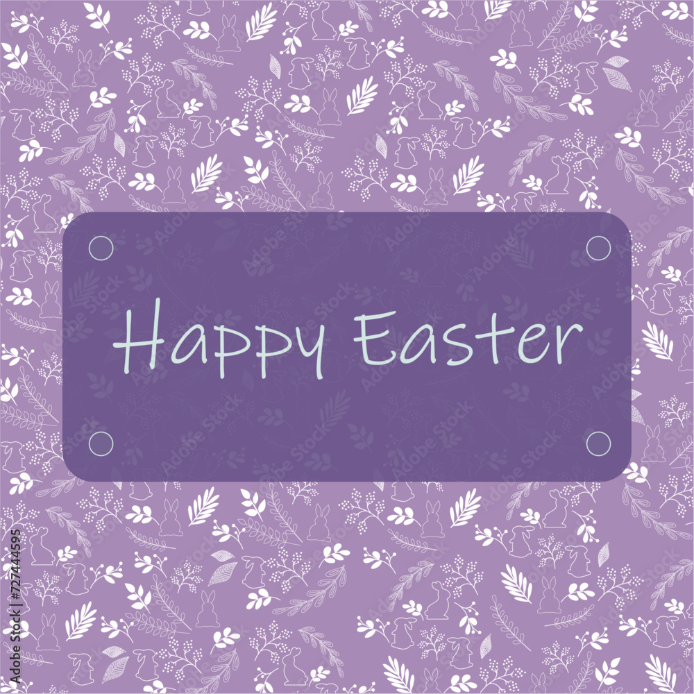 Vector flat easter celebration illustration. Vector flat easter celebration illustration.