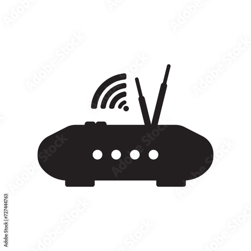 Router or internet modem icon vector illustration design