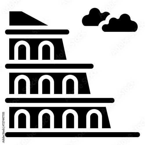 coliseum glyph icon