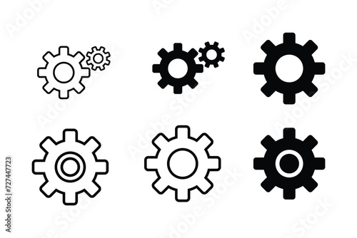 settings and services gear icon for business corporate offices and websites