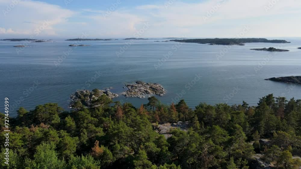 Aerial view of Porkkala. Porkkala is a peninsula located in Southern Finland, within the municipality of Kirkkonummi. It extends into the Gulf of Finland, southwest of the capital city, Helsinki. Pork Aerial view of Porkkala. Porkkala is a peninsula located in Southern Finland, within the municipality of Kirkkonummi. It extends into the Gulf of Finland, southwest of the capital city, Helsinki. Pork