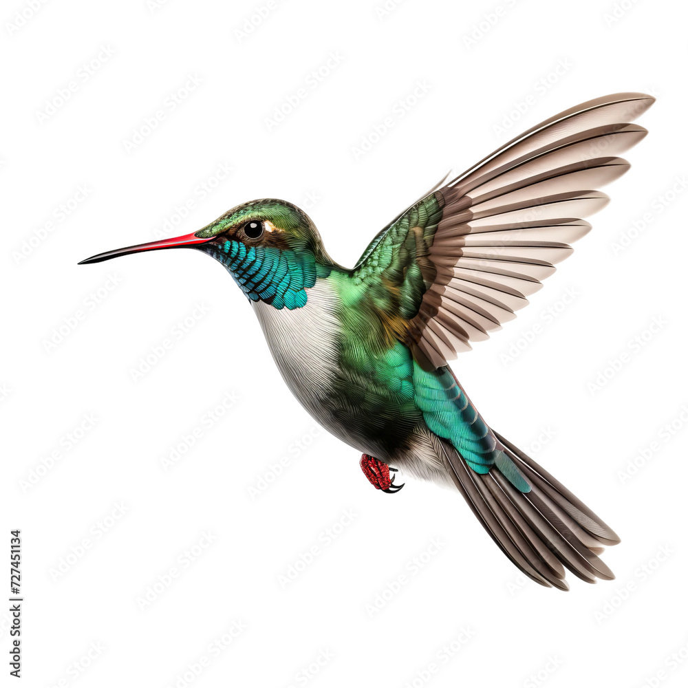 Obraz premium hummingbird on white background
