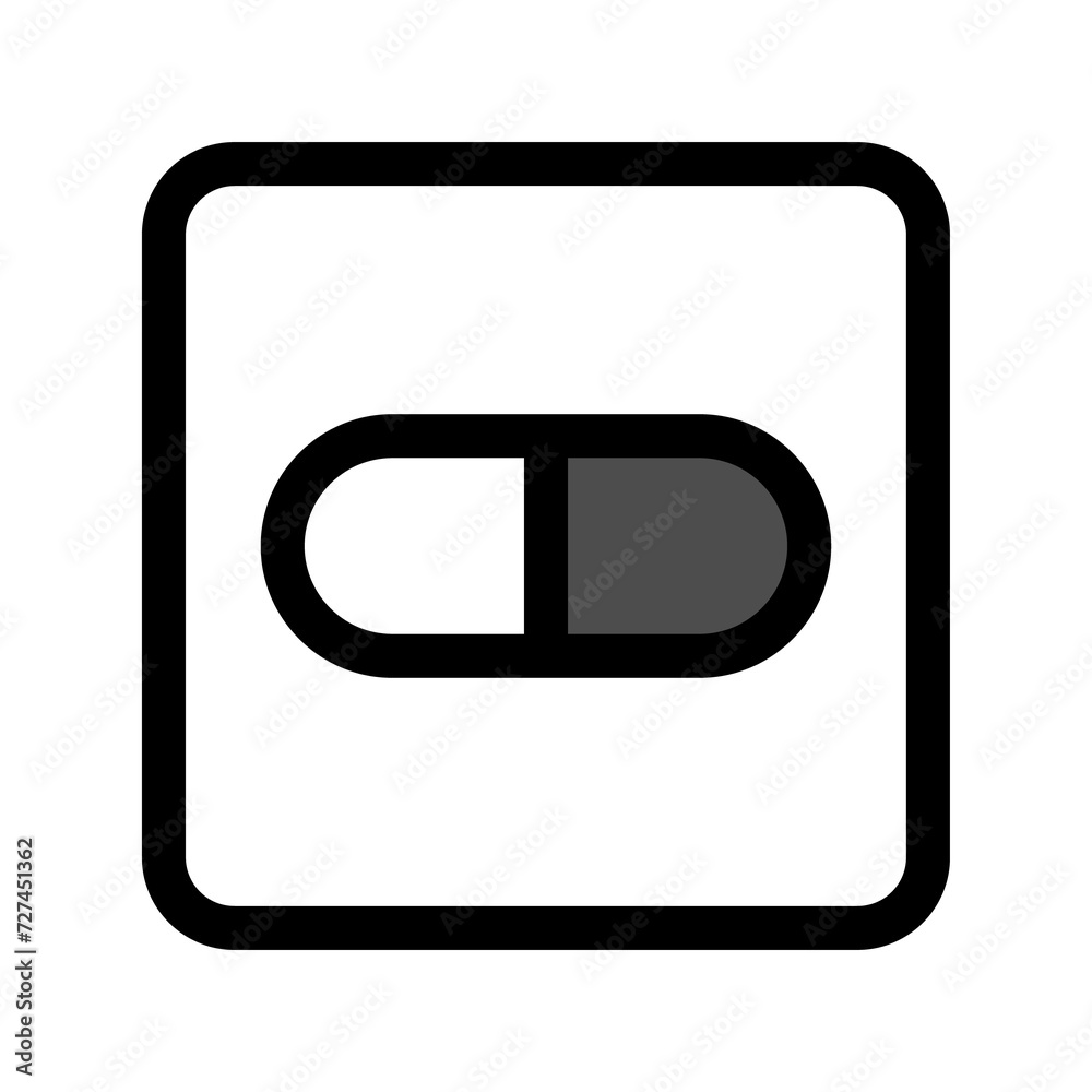 Obraz premium Capsule icon PNG