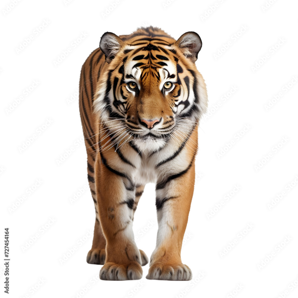 tiger on transparent background PNG image