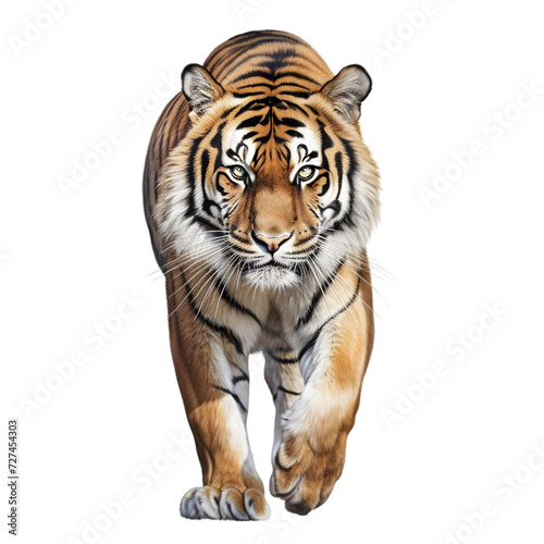 tiger on transparent background PNG image