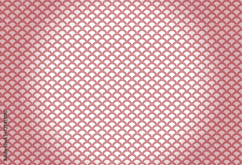 fish scale shape The red background has long lines and yellow overlapping circles that form a strange pattern Suitable for use in many forms such as postcards signs drinking glasses wallpaper or Chine