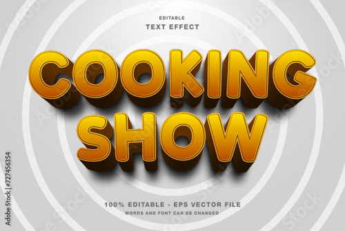 Cooking Show Editable Text Effect