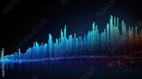 Big data analytics solid color background