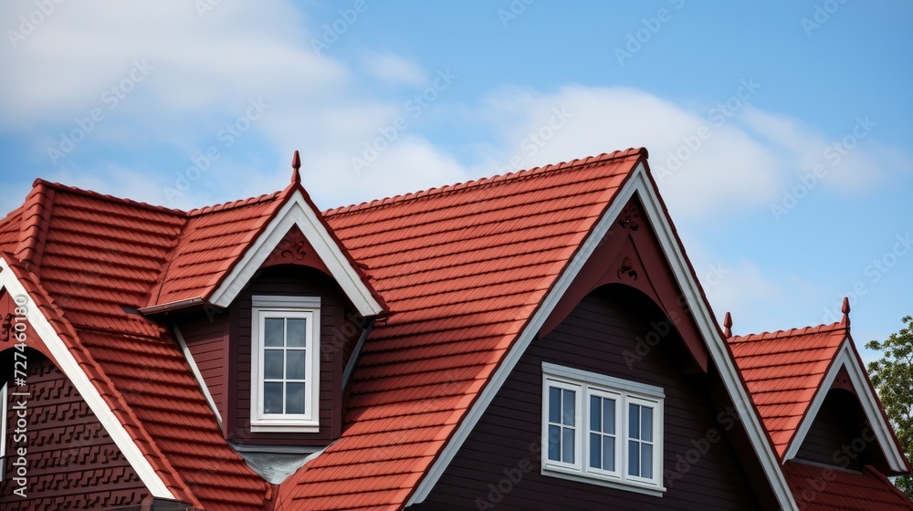 Gable roofs traditional and versatile roof design solid color background