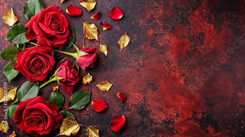 Valentines Day background. Love wallpaper. Empty space for text.