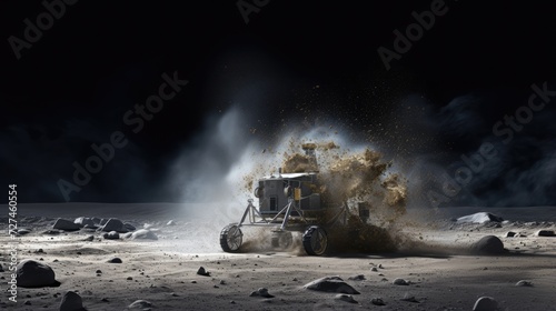 Lunar dust mitigation solid color background