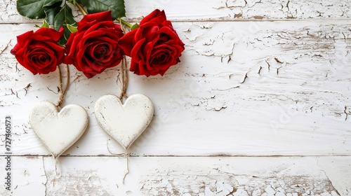 Valentines Day background. Love wallpaper. Empty space for text.