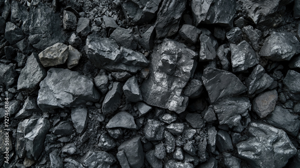 Stone rock with coal different size with ash around, gray and dark black color with texture of coal stone, top view. High quality illustration Stone rock with coal different size with ash around, gray and dark black color with texture of coal stone, top view. High quality illustration