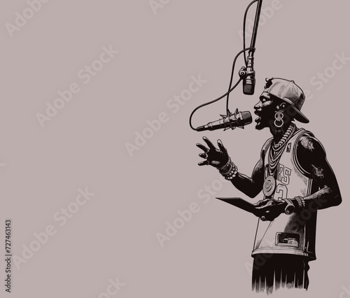 Enregistrement d'une chanson dans un studio de musique