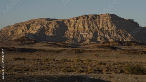 Aerial footage of Mount Ardon located in the amazing Ramon Crater. photo