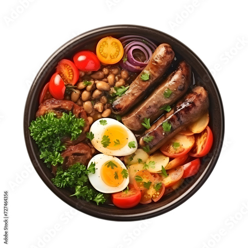 Choripn food dish on transparent background PNG image