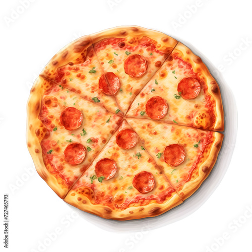 Matambre  Pizza on transparent background PNG image