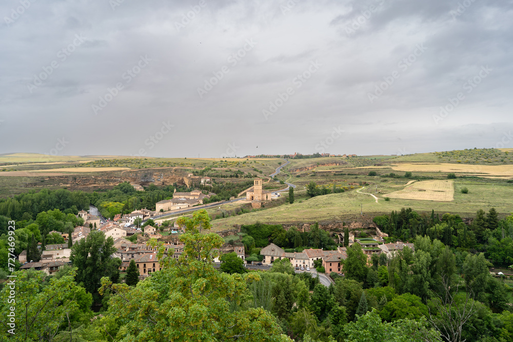 Landscape around Segovia, Spain.