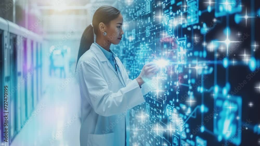 health medical technology innovation. seamless looping time-lapse animation video background