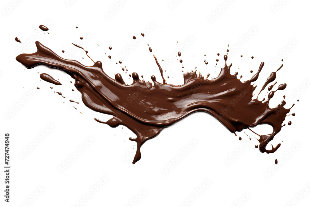 chocolate splash isolated on white background chocolate splash isolated on white background