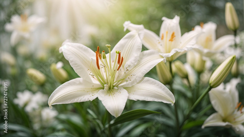 close up of white lily © niji
