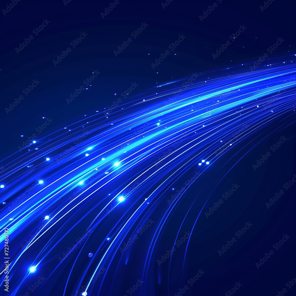 Blue light streak, fiber optic, speed line, futuristic background for 5g or 6g technology wireless data transmission, high-speed internet in abstract. internet network concept. vector design