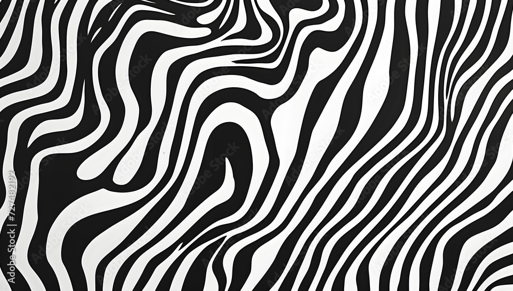 black and white pattern of curved waves and wavy lines black and white pattern of curved waves and wavy lines