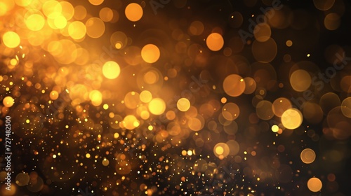 golden dust light png. Bokeh light lights effect background. glowing dust background, glowing light bokeh confetti and sparkle overlay texture for your design © Orxan