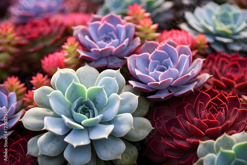 Wallpaper Mural Colorful succulent plant in the garden. Succulents Torontodigital.ca