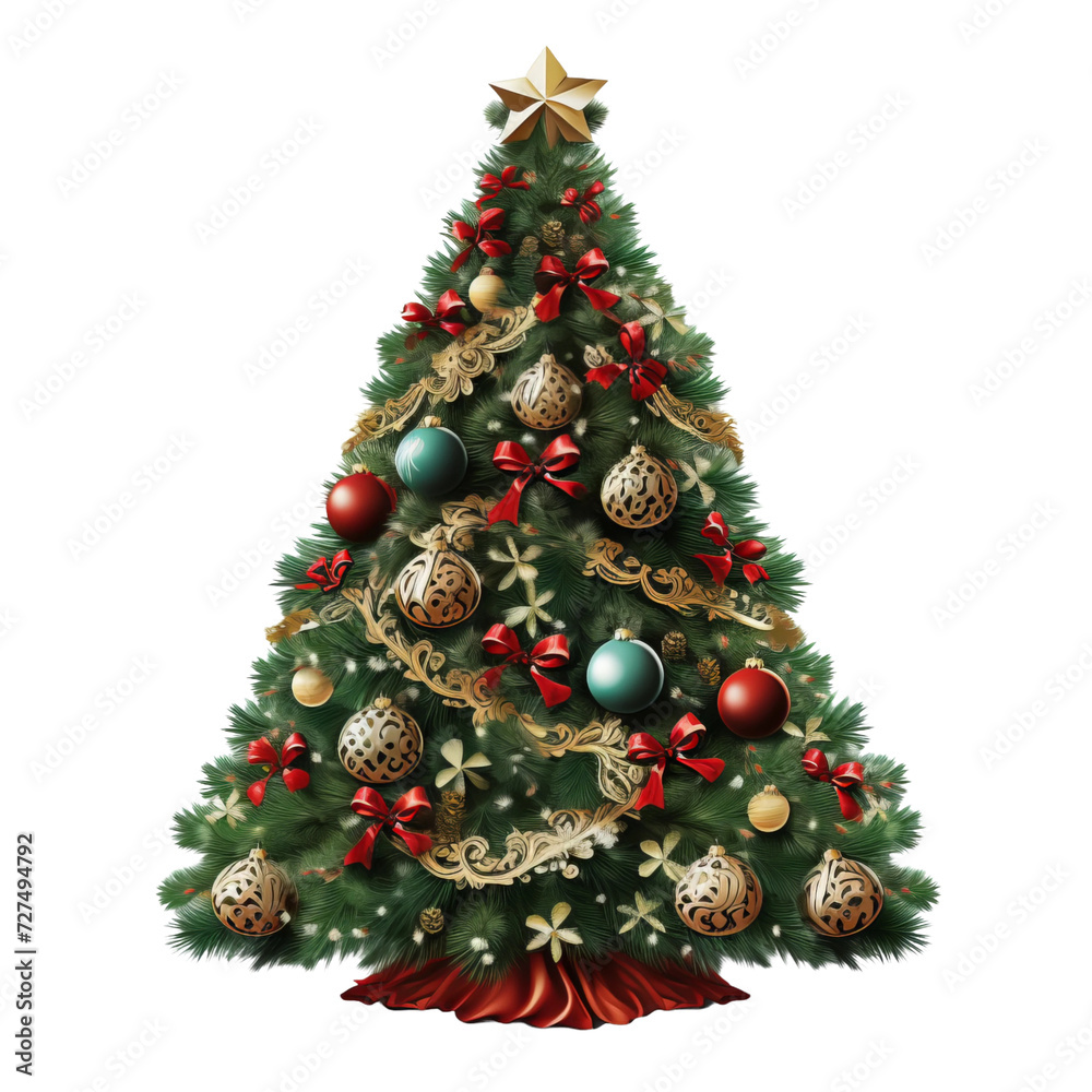 christmas tree and decorations christmas tree and decorations