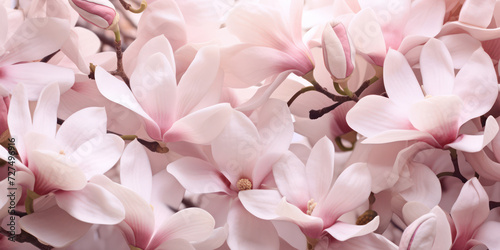 Springtime Blossoms: Delicate Petals of Pink Floral Beauty, Blooming in Nature's Garden