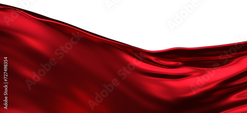 Abstract red cloth swaying in the wind