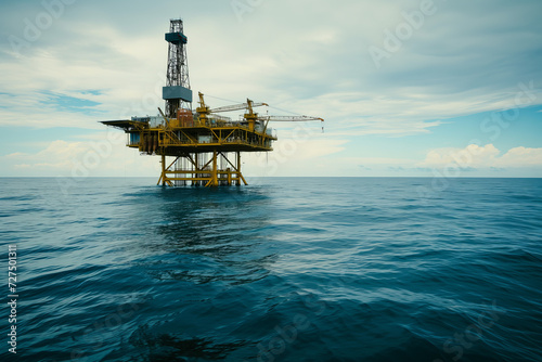 Oil extraction platform in the ocean © Marcelo