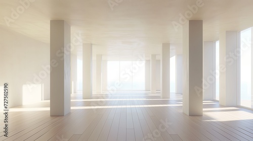 White interior. Generative AI